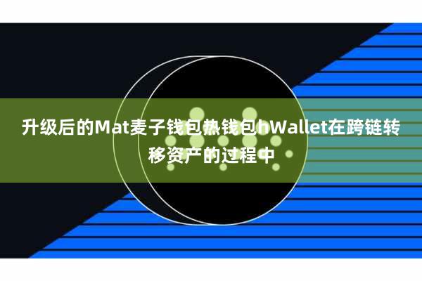 升级后的Mat麦子钱包热钱包hWallet在跨链转移资产的过程中
